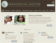 Tablet Screenshot of craniofacialmd.com
